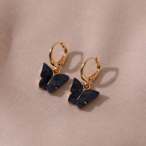 Butterly Black Earring Set NEW
